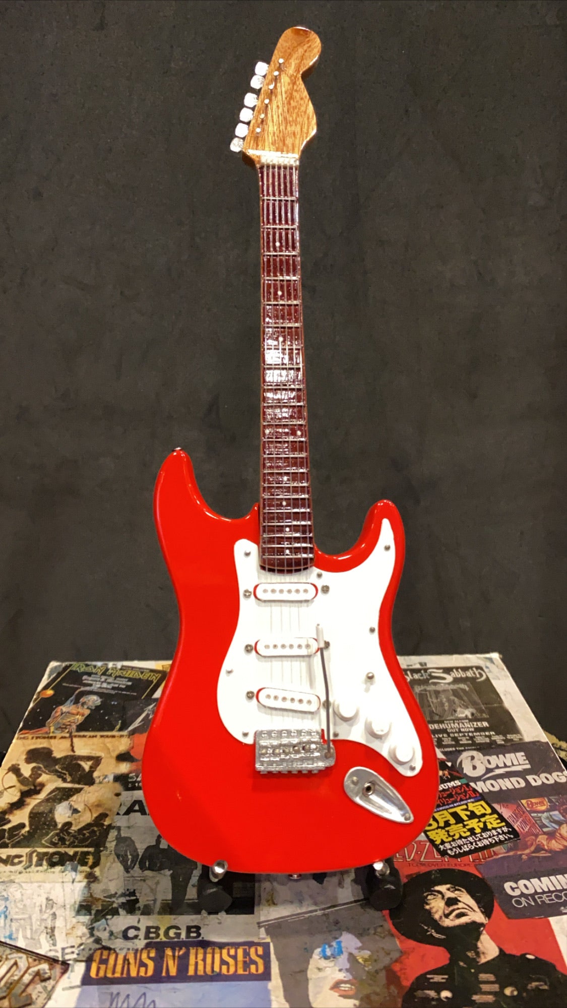Image of Stratocaster Red Miniature Guitar